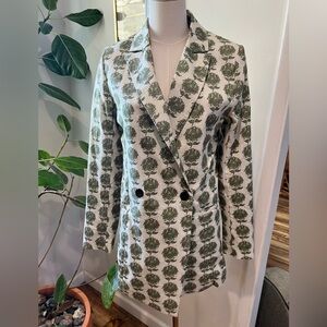 Wildfang Olive Patterned Women's Blazer